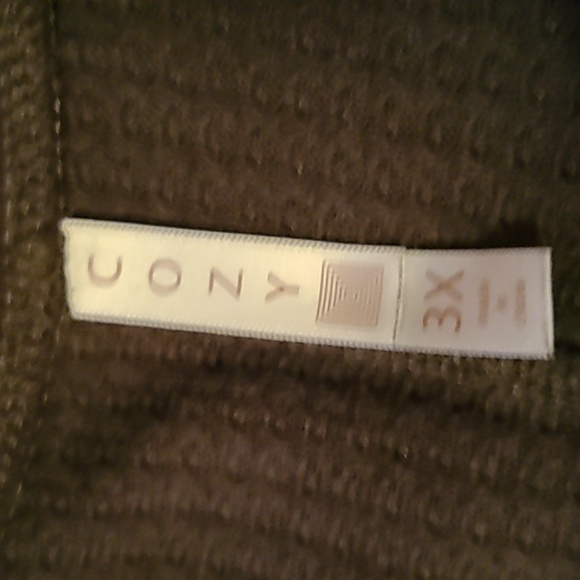 Olive Green 3/4 Sleeve Plus Sz 3X Women's Pullover Sweater - Picture 3 of 4